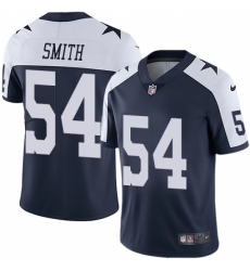 Men's Nike Dallas Cowboys #54 Jaylon Smith Navy Blue Throwback Alternate Vapor Untouchable Limited Player NFL Jersey Men's Nike Dallas Cowboys #54 Jaylon Smith Navy Blue Throwback Alternate Vapor Untouchable Limited Player NFL Jersey