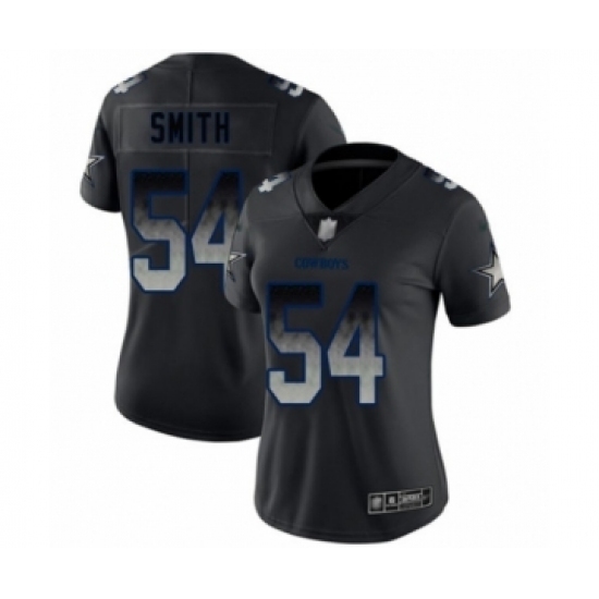 Women's Dallas Cowboys #54 Jaylon Smith Black Smoke Fashion Limited Player Football Jersey Women's Dallas Cowboys #54 Jaylon Smith Black Smoke Fashion Limited Player Football Jersey