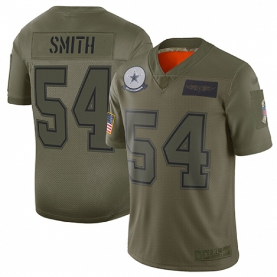 Women's Dallas Cowboys #54 Jaylon Smith Limited Camo 2019 Salute to Service Football Jersey Women's Dallas Cowboys #54 Jaylon Smith Limited Camo 2019 Salute to Service Football Jersey