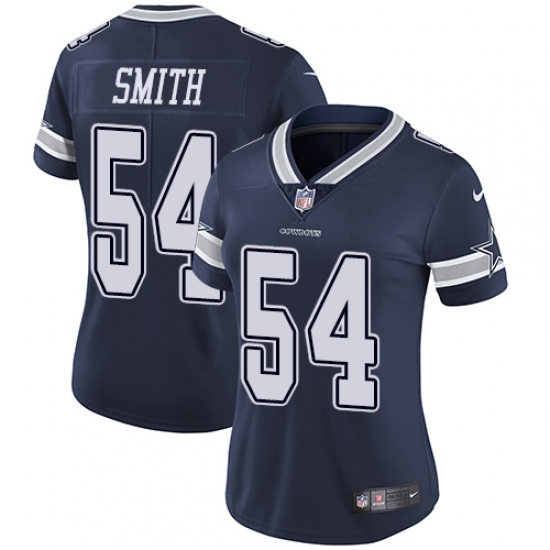 Women's Nike Dallas Cowboys #54 Jaylon Smith Navy Blue Team Color Vapor Untouchable Limited Player NFL Jersey Women's Nike Dallas Cowboys #54 Jaylon Smith Navy Blue Team Color Vapor Untouchable Limited Player NFL Jersey