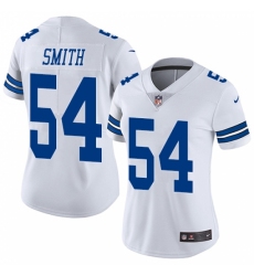 Women's Nike Dallas Cowboys #54 Jaylon Smith White Vapor Untouchable Limited Player NFL Jersey Women's Nike Dallas Cowboys #54 Jaylon Smith White Vapor Untouchable Limited Player NFL Jersey