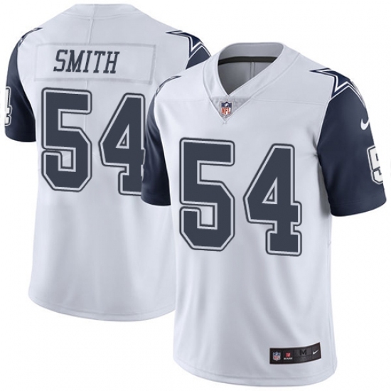 Youth Nike Dallas Cowboys #54 Jaylon Smith Limited White Rush Vapor Untouchable NFL Jersey Youth Nike Dallas Cowboys #54 Jaylon Smith Limited White Rush Vapor Untouchable NFL Jersey