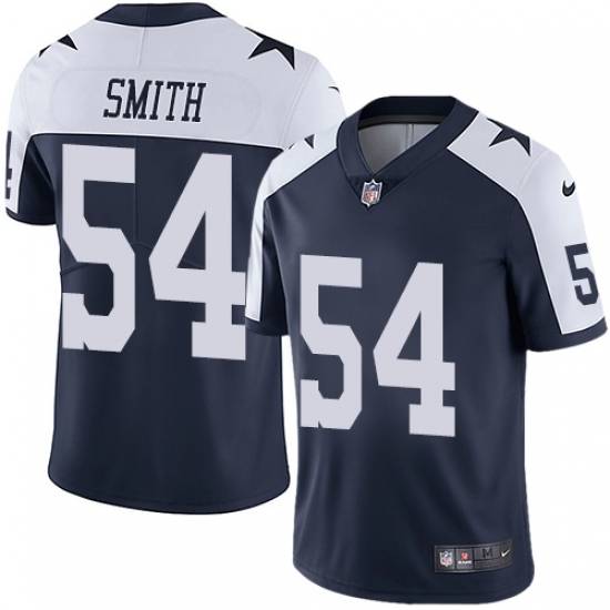Youth Nike Dallas Cowboys #54 Jaylon Smith Navy Blue Throwback Alternate Vapor Untouchable Limited Player NFL Jersey Youth Nike Dallas Cowboys #54 Jaylon Smith Navy Blue Throwback Alternate Vapor Untouchable Limited Player NFL Jersey