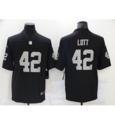 Men's Oakland Raiders #42 Ronnie Lott Nike Black Retired Player Limited Jersey Men's Oakland Raiders #42 Ronnie Lott Nike Black Retired Player Limited Jersey