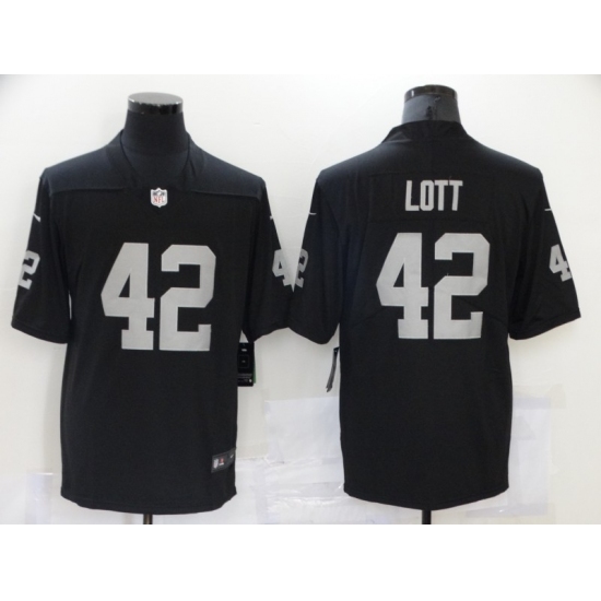 Men's Oakland Raiders #42 Ronnie Lott Nike Black Retired Player Limited Jersey Men's Oakland Raiders #42 Ronnie Lott Nike Black Retired Player Limited Jersey