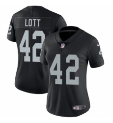 Women's Nike Oakland Raiders #42 Ronnie Lott Black Team Color Vapor Untouchable Limited Player NFL Jersey Women's Nike Oakland Raiders #42 Ronnie Lott Black Team Color Vapor Untouchable Limited Player NFL Jersey