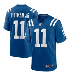 Men's Indianapolis Colts #11 Michael Pittman Jr. Nike Royal Game Player Jersey