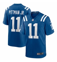 Men's Indianapolis Colts #11 Michael Pittman Jr. Nike Royal Game Player Jersey Men's Indianapolis Colts #11 Michael Pittman Jr. Nike Royal Game Player Jersey