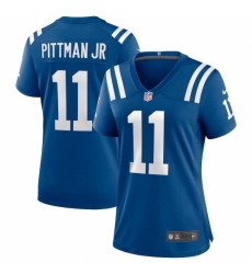 Women's Indianapolis Colts #11 Michael Pittman Jr. Nike Royal Game Player Jersey