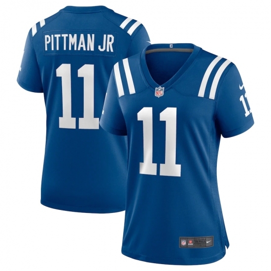 Women's Indianapolis Colts #11 Michael Pittman Jr. Nike Royal Game Player Jersey Women's Indianapolis Colts #11 Michael Pittman Jr. Nike Royal Game Player Jersey