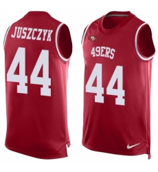 Men's Nike San Francisco 49ers #44 Kyle Juszczyk Limited Red Player Name & Number Tank Top NFL Jersey Men's Nike San Francisco 49ers #44 Kyle Juszczyk Limited Red Player Name & Number Tank Top NFL Jersey