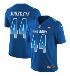 Men's Nike San Francisco 49ers #44 Kyle Juszczyk Limited Royal Blue 2018 Pro Bowl NFL Jersey Men's Nike San Francisco 49ers #44 Kyle Juszczyk Limited Royal Blue 2018 Pro Bowl NFL Jersey