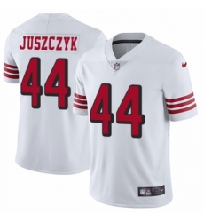Men's Nike San Francisco 49ers #44 Kyle Juszczyk Limited White Rush Vapor Untouchable NFL Jersey Men's Nike San Francisco 49ers #44 Kyle Juszczyk Limited White Rush Vapor Untouchable NFL Jersey