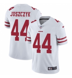 Men's Nike San Francisco 49ers #44 Kyle Juszczyk White Vapor Untouchable Limited Player NFL Jersey Men's Nike San Francisco 49ers #44 Kyle Juszczyk White Vapor Untouchable Limited Player NFL Jersey