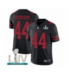 Men's San Francisco 49ers #44 Kyle Juszczyk Black Alternate Vapor Untouchable Limited Player Super Bowl LIV Bound Football Jersey Men's San Francisco 49ers #44 Kyle Juszczyk Black Alternate Vapor Untouchable Limited Player Super Bowl LIV Bound Football Jersey