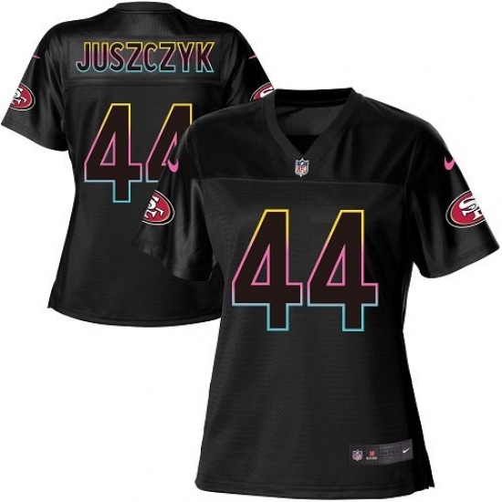 Women's Nike San Francisco 49ers #44 Kyle Juszczyk Game Black Fashion NFL Jersey Women's Nike San Francisco 49ers #44 Kyle Juszczyk Game Black Fashion NFL Jersey
