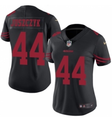 Women's Nike San Francisco 49ers #44 Kyle Juszczyk Limited Black Rush Vapor Untouchable NFL Jersey Women's Nike San Francisco 49ers #44 Kyle Juszczyk Limited Black Rush Vapor Untouchable NFL Jersey
