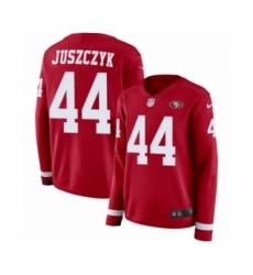 Women's Nike San Francisco 49ers #44 Kyle Juszczyk Limited Red Therma Long Sleeve NFL Jersey Women's Nike San Francisco 49ers #44 Kyle Juszczyk Limited Red Therma Long Sleeve NFL Jersey