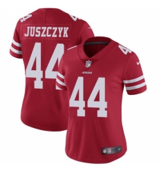 Women's Nike San Francisco 49ers #44 Kyle Juszczyk Red Team Color Vapor Untouchable Limited Player NFL Jersey Women's Nike San Francisco 49ers #44 Kyle Juszczyk Red Team Color Vapor Untouchable Limited Player NFL Jersey