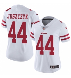 Women's Nike San Francisco 49ers #44 Kyle Juszczyk White Vapor Untouchable Limited Player NFL Jersey Women's Nike San Francisco 49ers #44 Kyle Juszczyk White Vapor Untouchable Limited Player NFL Jersey