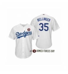 Men's 2019 Armed Forces Day Cody Bellinger #35 Los Angeles Dodgers White Jersey