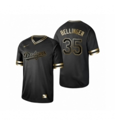 Men's Los Angeles Dodgers #35 Cody Bellinger Nike Black Golden Jersey
