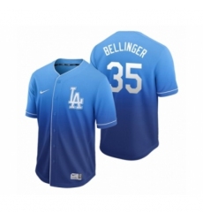 Men's Los Angeles Dodgers #35 Cody Bellinger Royal Fade Nike Jersey