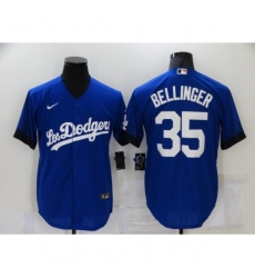 Men's Nike Los Angeles Dodgers #35 Cody Bellinger Blue Game City Player Jersey