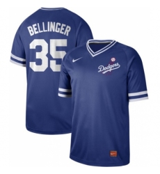 Men's Nike Los Angeles Dodgers #35 Cody Bellinger Royal Authentic Cooperstown Collection Stitched Baseball Jersey