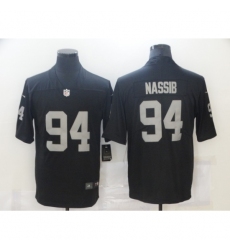 Men's Oakland Raiders #94 Carl Nassib Nike Black Limited Jersey Men's Oakland Raiders #94 Carl Nassib Nike Black Limited Jersey