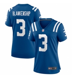 Women's Indianapolis Colts #3 Rodrigo Blankenship Nike Royal Game Jersey Women's Indianapolis Colts #3 Rodrigo Blankenship Nike Royal Game Jersey