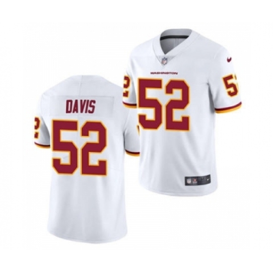 Men's Washington Football Team #52 Jamin Davis White 2021 Football Draft Limited Jersey Men's Washington Football Team #52 Jamin Davis White 2021 Football Draft Limited Jersey