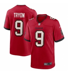 Men's Tampa Bay Buccaneers #9 Joe Tryon Nike Red 2021 NFL Draft First Round Pick No. 32 Game Jersey