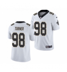 Men's New Orleans Saints #98 Payton Turner 2021 Football Draft White Limited Jersey Men's New Orleans Saints #98 Payton Turner 2021 Football Draft White Limited Jersey