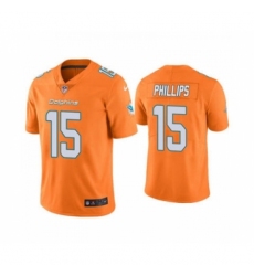 Men's Miami Dolphins #15 Jaelan Phillips Orange 2021 Stitched Football Limited Jersey Men's Miami Dolphins #15 Jaelan Phillips Orange 2021 Stitched Football Limited Jersey