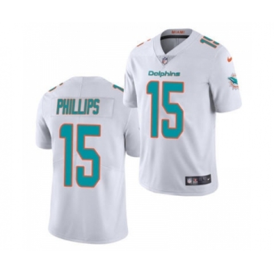 Men's Miami Dolphins #15 Jaelan Phillips White 2021 Stitched Football Limited Jersey Men's Miami Dolphins #15 Jaelan Phillips White 2021 Stitched Football Limited Jersey
