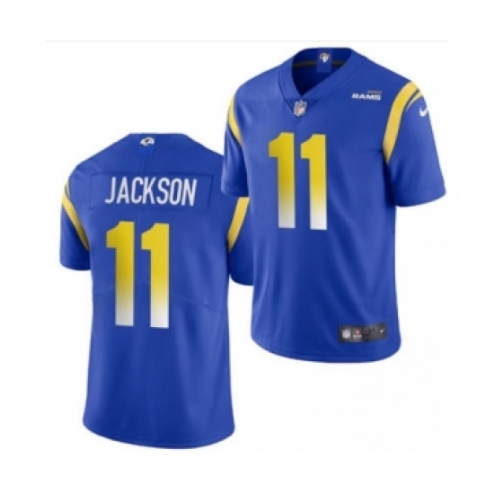 Men's Los Angeles Rams #11 DeSean Jackson Blue Bone Stitched Football Limited Jersey Men's Los Angeles Rams #11 DeSean Jackson Blue Bone Stitched Football Limited Jersey