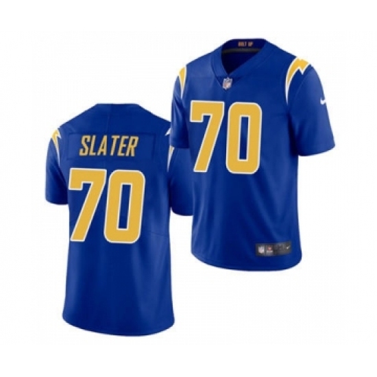 Men's Los Angeles Chargers #70 Rashawn Slater Blue 2021 Vapor Untouchable Limited Jersey Men's Los Angeles Chargers #70 Rashawn Slater Blue 2021 Vapor Untouchable Limited Jersey