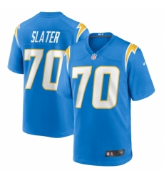 Men's Los Angeles Chargers #70 Rashawn Slater Nike Powder Blue 2021 NFL Draft First Round Pick Game Jersey Men's Los Angeles Chargers #70 Rashawn Slater Nike Powder Blue 2021 NFL Draft First Round Pick Game Jersey