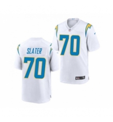 Men's Los Angeles Chargers #70 Rashawn Slater White 2021 Vapor Untouchable Limited Jersey