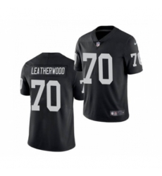 Men's Oakland Raiders #70 Alex Leatherwood 2021 Football Draft Black Vapor Untouchable Limited Jersey