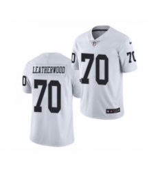 Men's Oakland Raiders #70 Alex Leatherwood 2021 Football Draft White Vapor Untouchable Limited Jersey