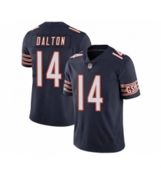 Men's Chicago Bears #14 Andy Dalton Navy Vapor Untouchable Limited Jersey