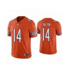 Men's Chicago Bears #14 Andy Dalton Orange Vapor Untouchable Limited Jersey