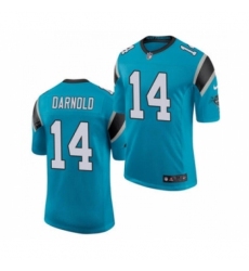 Men's Carolina Panthers #14 Sam Darnold Blue Vapor Untouchable Limited Jersey