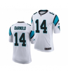 Men's Carolina Panthers #14 Sam Darnold White Vapor Untouchable Limited Jersey