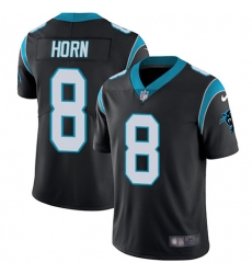 Men's Nike Carolina Panthers #8 Jaycee Horn Black Team Color Stitched NFL Vapor Untouchable Limited Jersey