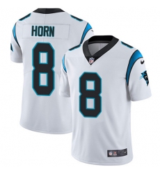 Men's Nike Carolina Panthers #8 Jaycee Horn White Stitched NFL Vapor Untouchable Limited Jersey