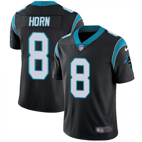 Youth Nike Carolina Panthers #8 Jaycee Horn Black Team Color Stitched NFL Vapor Untouchable Limited Jersey Youth Nike Carolina Panthers #8 Jaycee Horn Black Team Color Stitched NFL Vapor Untouchable Limited Jersey
