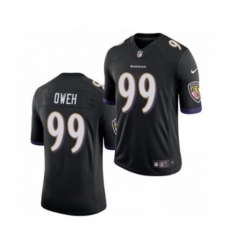Men's Baltimore Ravens #99 Jayson Oweh Black 2021 Vapor Untouchable Limited Jersey